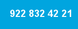 922 832 42 21 922 832 42 21